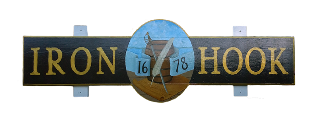 Commissioned Tavern sign. Mixed media on a wood panel.