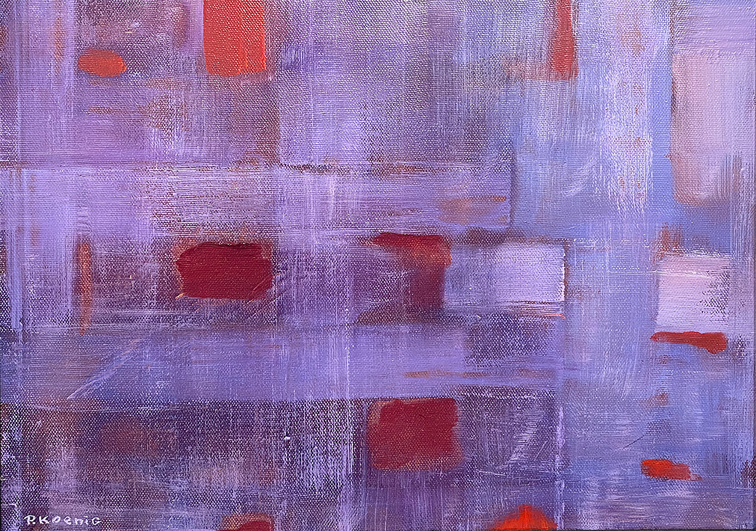 "Purple Maze" Acrylic on canvas by Peter Koenig